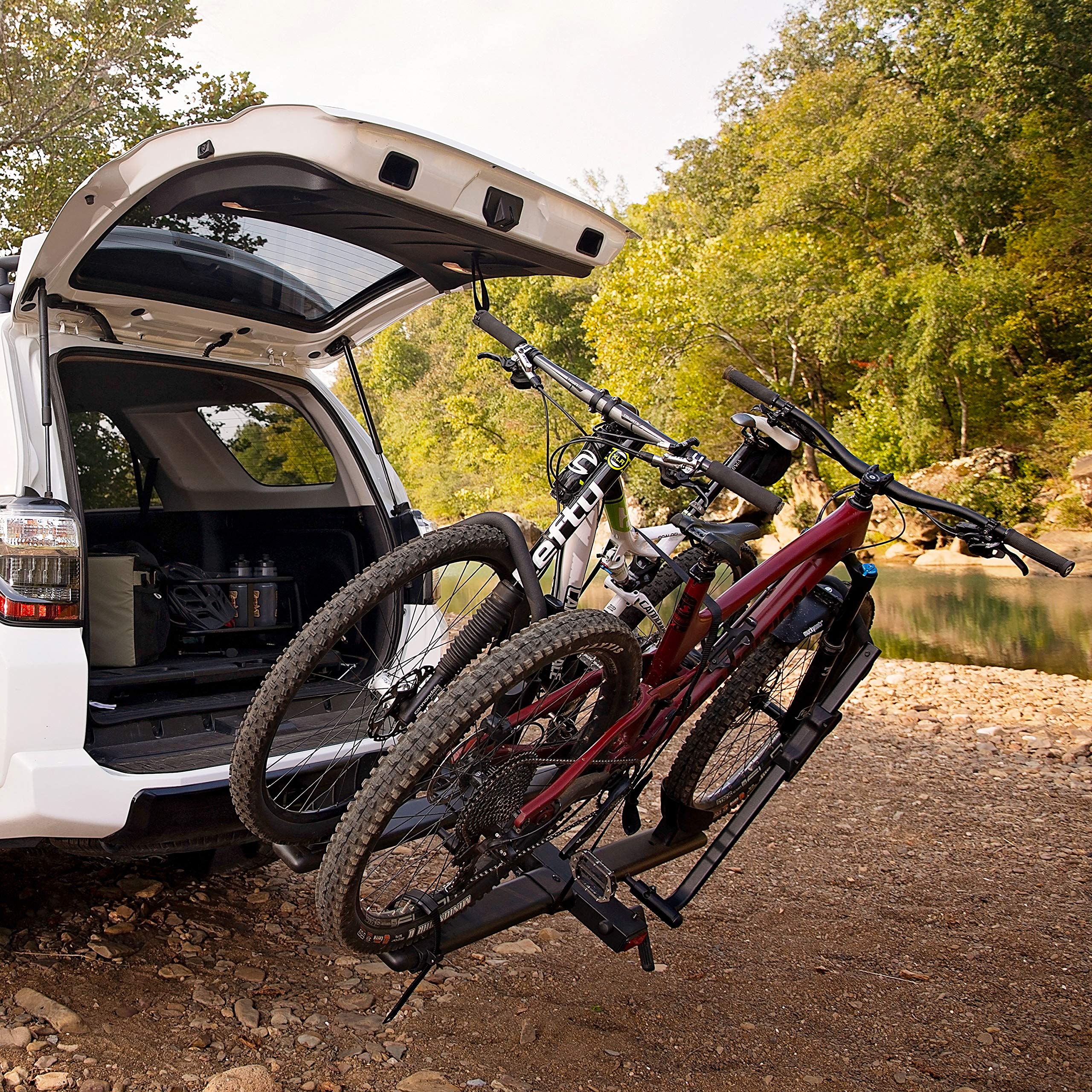 KAC C2 Hitch Mounted 2Bike Platform Bike Rack, for Standard, Fat Tire