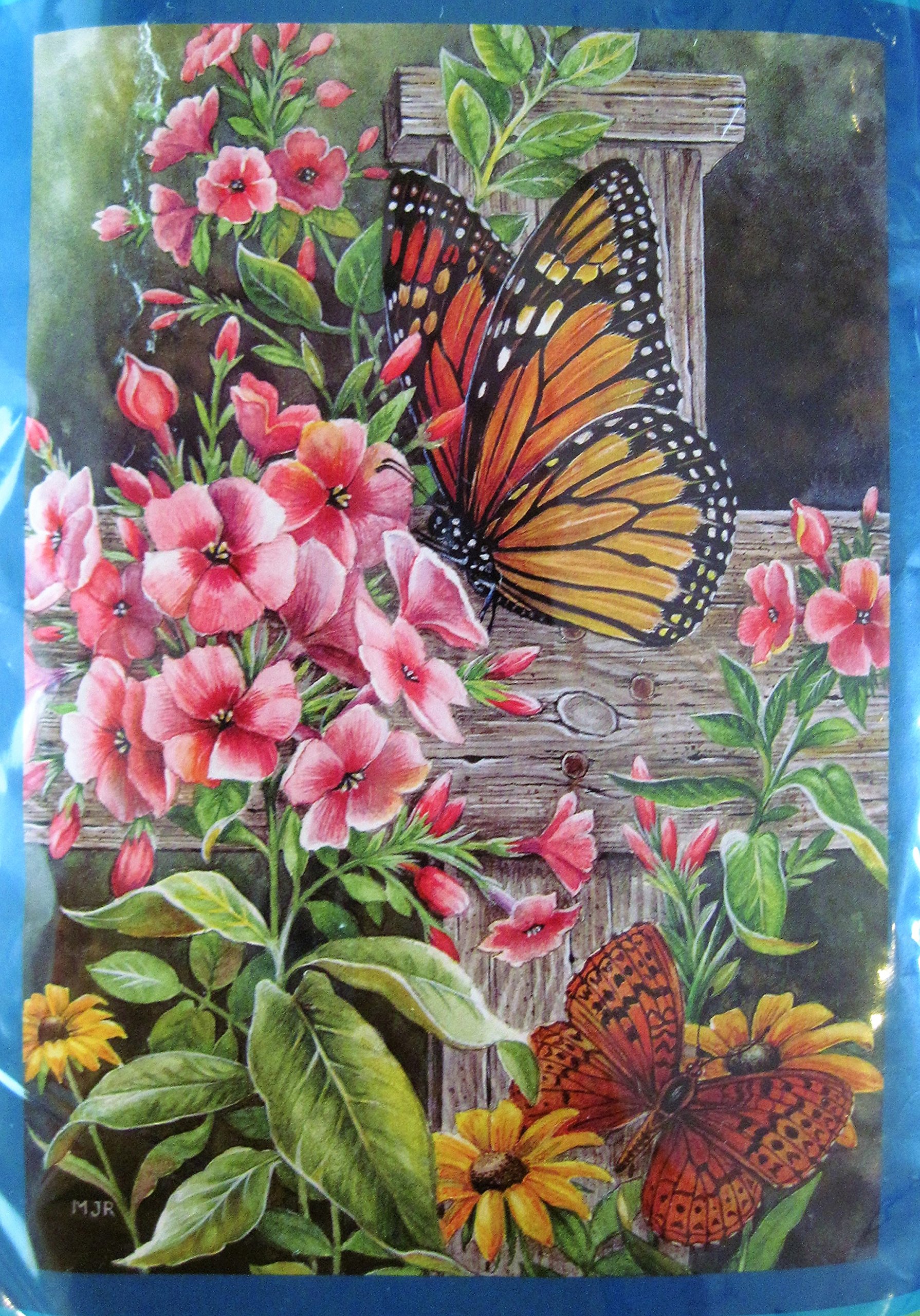 Hummingbird Haven Monarch Large Flag