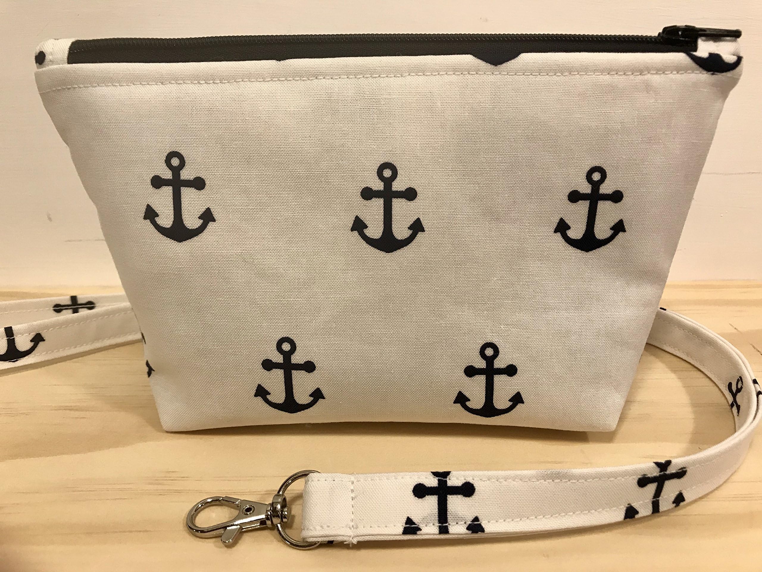 Nautical Anchor Lanyard ID Badge Holder