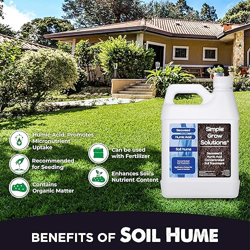 Miniatura 7 de Soil Hume Mezcla de algas marinas de ácido húmico, 32 onzas y Root Hume de ácido húmico, paquete de 32 onzas - Simple Lawn Solutions