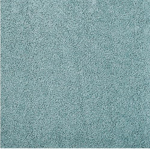 Miniatura 3 de Modway Enyssa - Alfombra de pelo alto de 5 x 8 pulgadas, color azul aguamarina y marfil