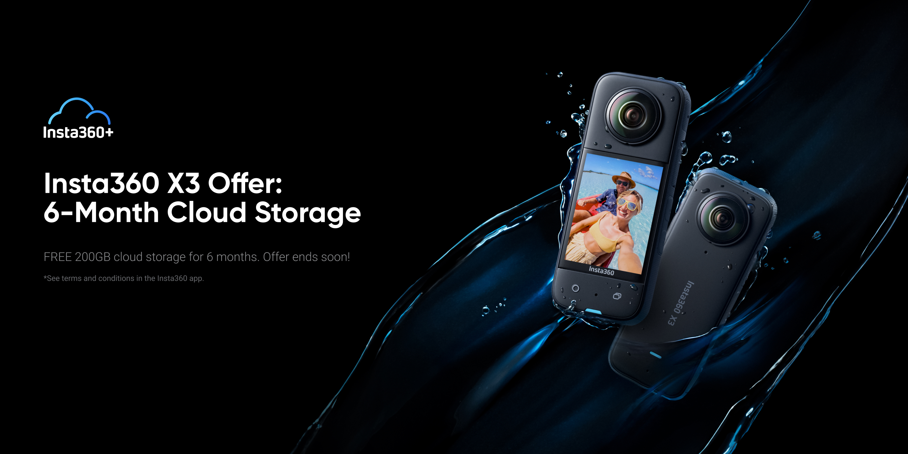 Insta360 X3 - Waterproof 360 Action Camera with 1/2