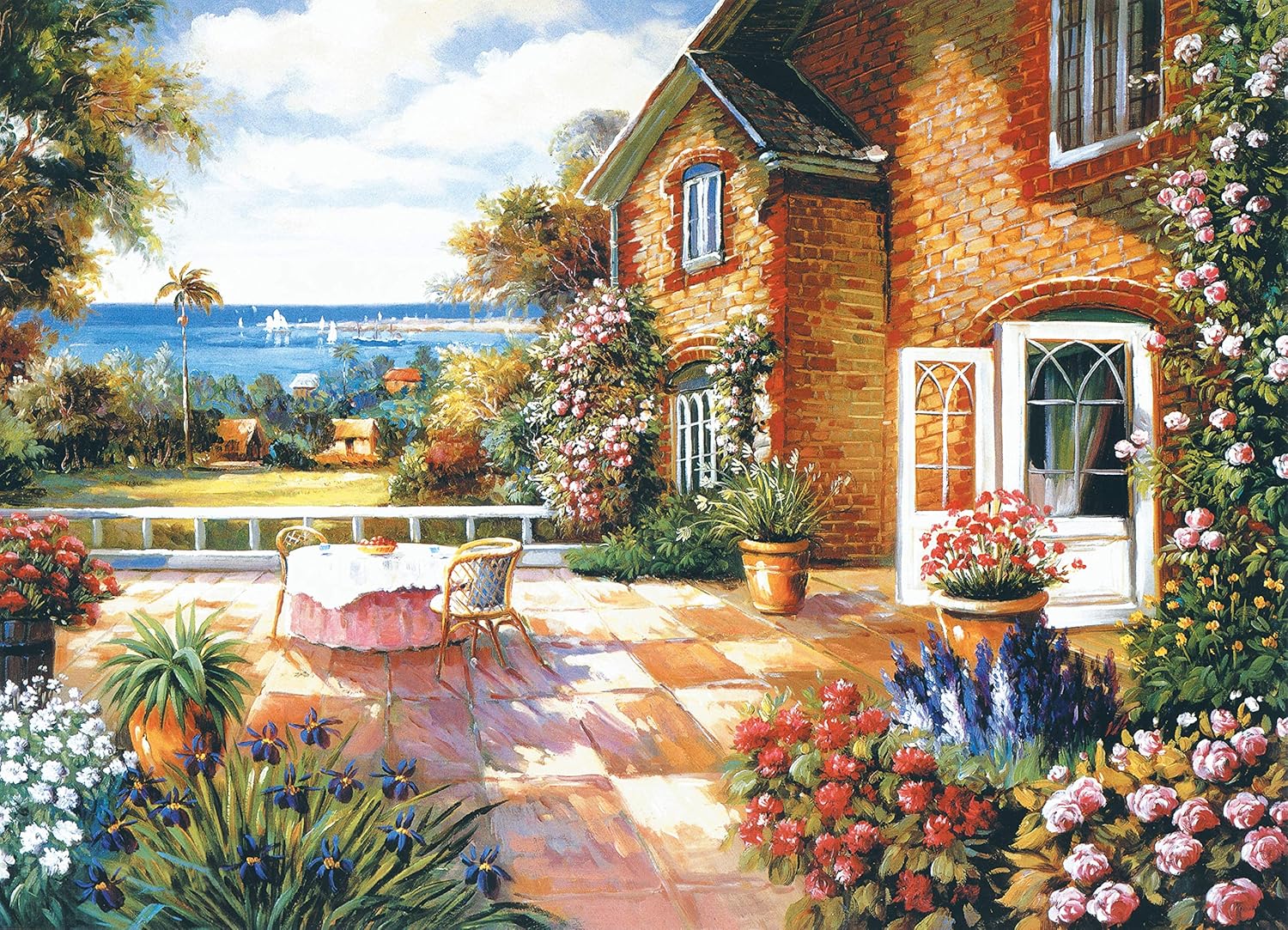 1000 Jigsaw Puzzle Seaside House For Adult 1000 Puzzle Family Toy Game