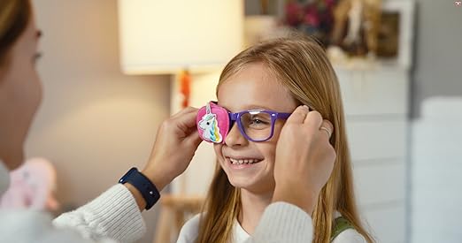 Hifot Cache Oeil Enfant 2 Pièces,Licorne Cache Oeil Edical Pour