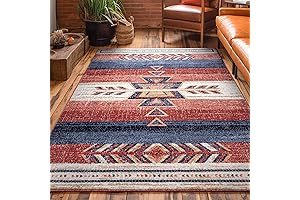 Well Woven Dustin Crimson Navajo Rug - A Touch of Southwestern Charm