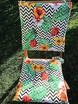 Pago Poco Colección primavera-verano 2020. Funda para silla. Cojín con diseño de palma. Medidas: 40 x 40 cm. con 2 cordones. 100% algodón. Fabricado en Italia