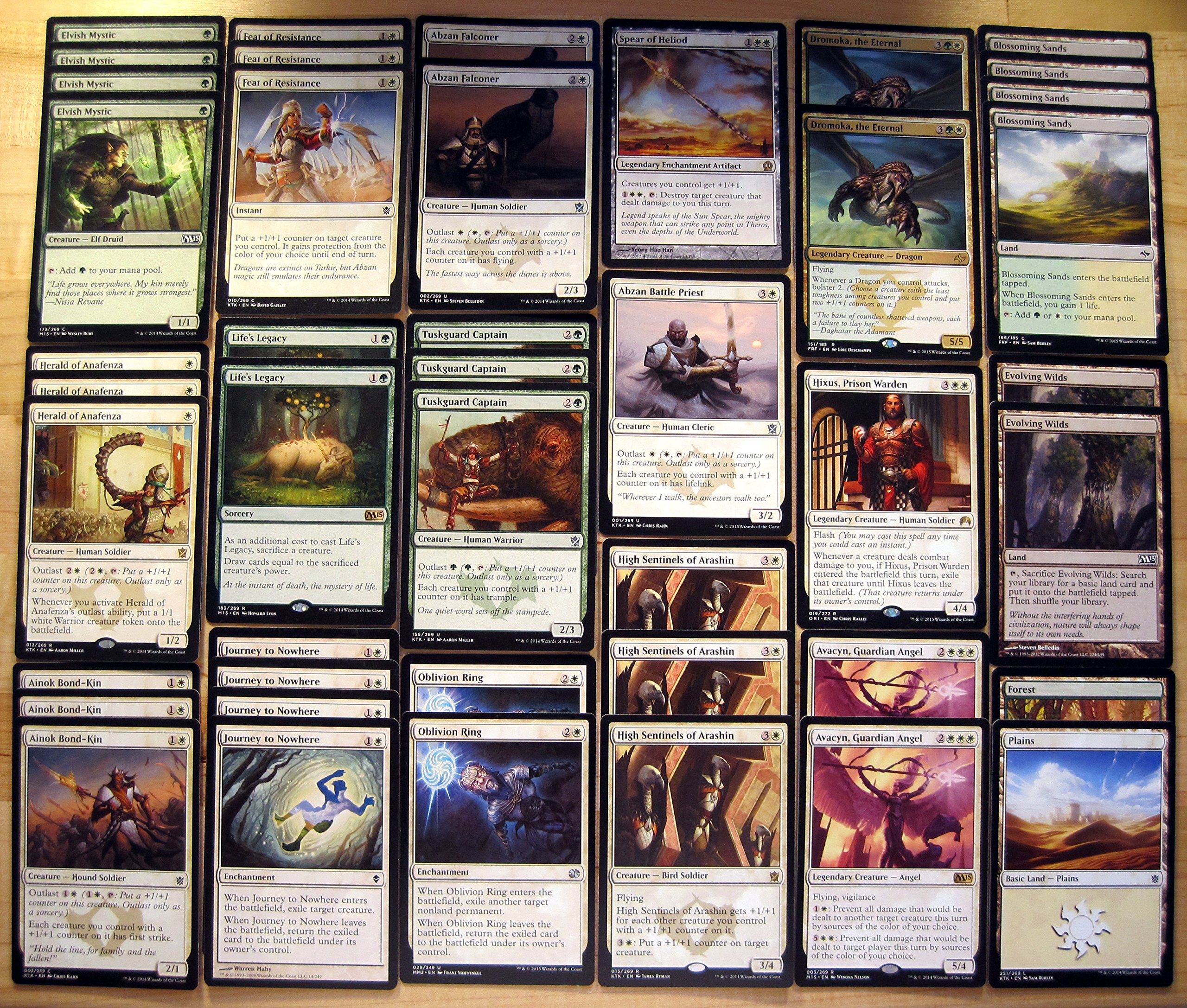 Amazon.com: Dragon Deck Magic the Gathering Dromoka, the Eternal Abzan  Outlast Custom Magic Deck by Dan of the Many : Toys & Games