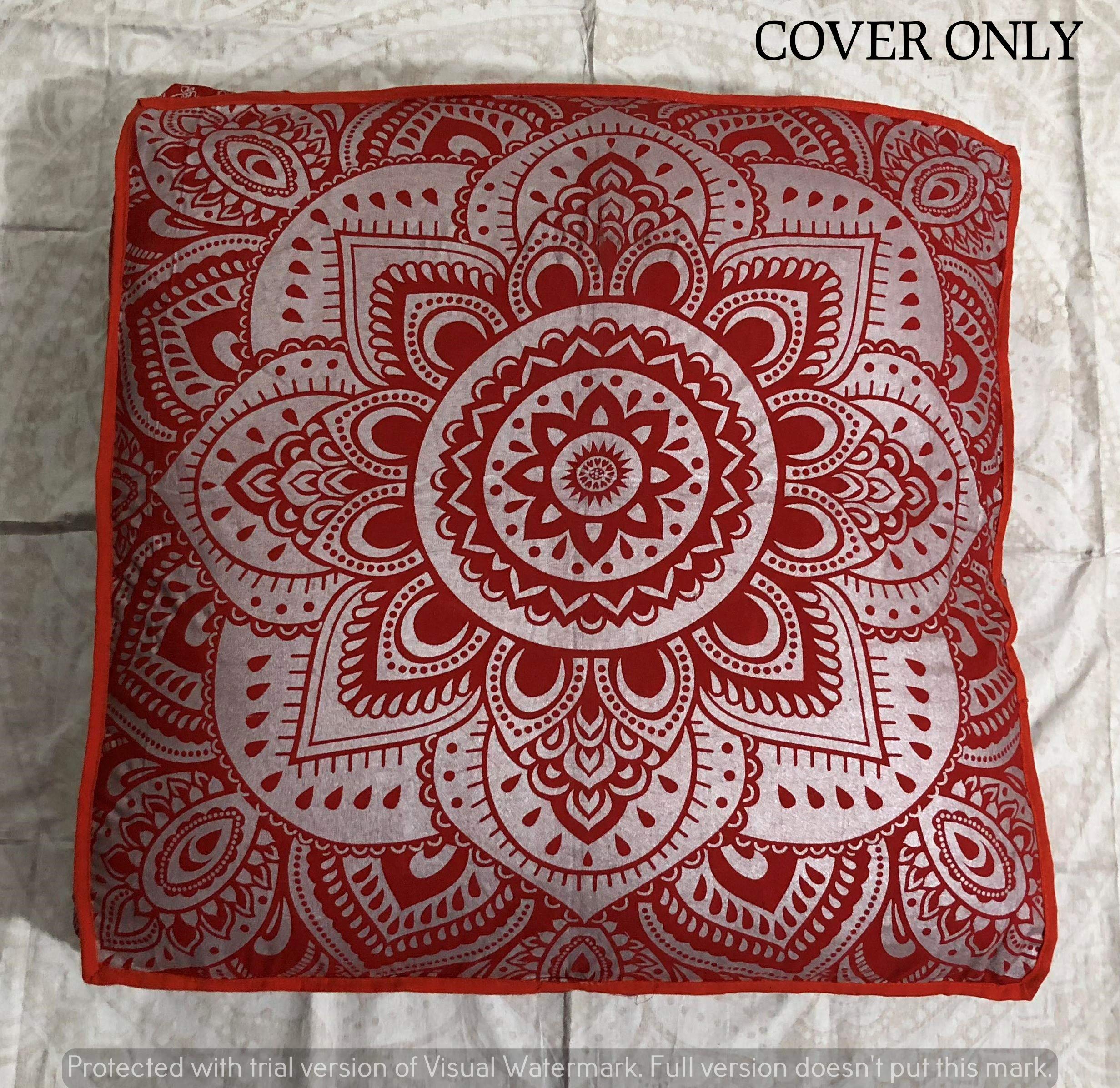 Astrologia Pavimento Indiano Cuscino Meditazione Cover Quadrato Pouf - Foto 12