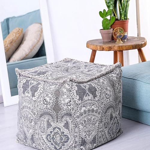 Miniatura 10 de Mandala Life ART Puf otomano - 20x20x20 - Taburete Reposapiés Cubo Blanco Blanco Negro,Negro Blanco,Gris,https://www.amazon.com/dp/undefined
