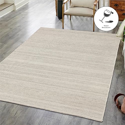 Miniatura 8 de Fab Habitat Biltmore - Alfombra lavable a máquina, tejida a mano, resistente a las manchas, apta para mascotas, hilo de poliéster reciclado de alta