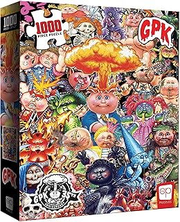 USAOPOLY Garbage Pail Kids Yuck 1000 Piece Jigsaw Puzzle | 35th Anniversary of GPK | Officially Licensed Garbage Pail Kids Merchandise | Collectible Puzzle Featuring Original GPK Favorites , Red