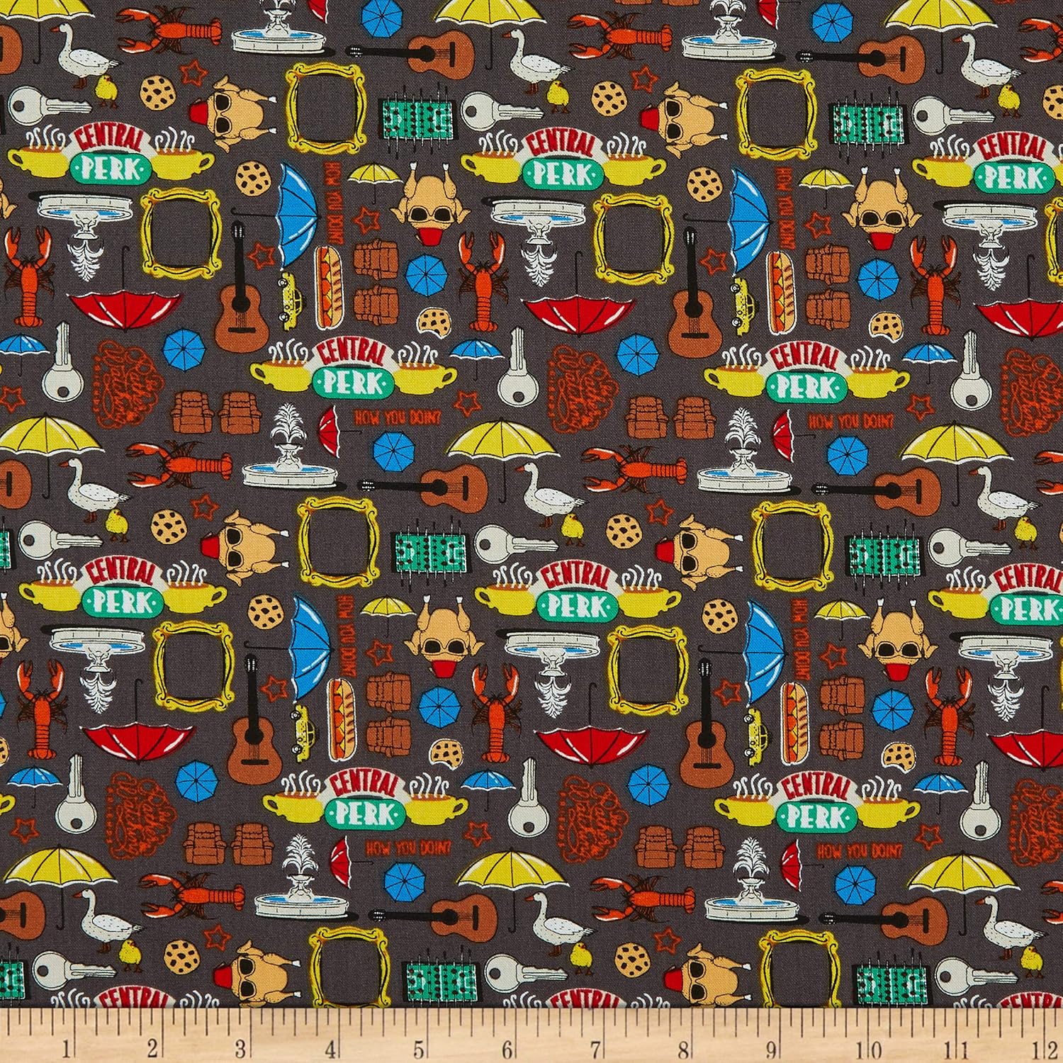 Friends Forever Charcoal, Quilting Fabric by the Yard