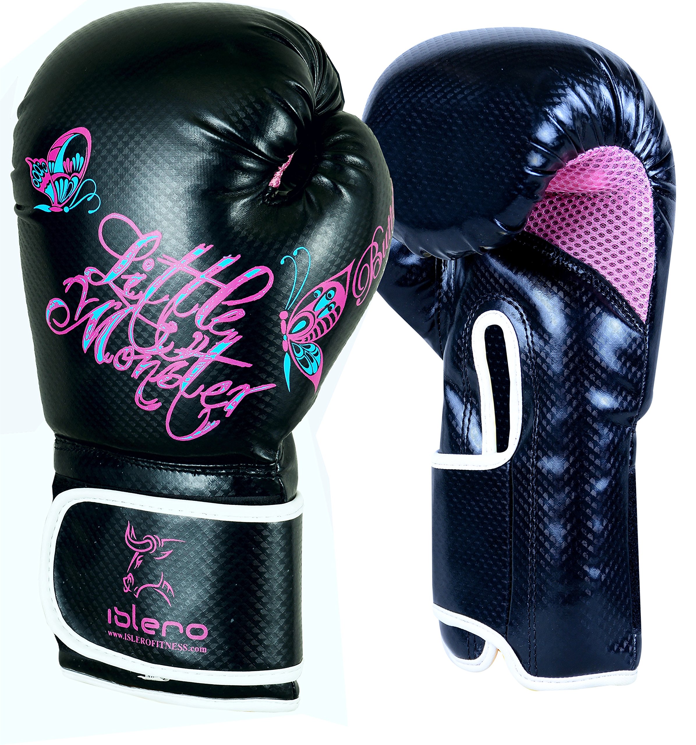 Guantoni Da Boxe Rosa Per Donna - 8 Oz, In Pelle Con Protezione Gel, Per MMA E Kickboxing - Foto 8
