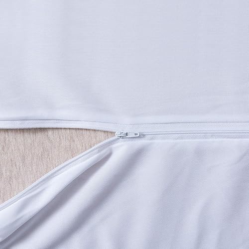 Miniatura 4 de Protector de colchón de bambú impermeable con cremallera premium hipoalergénico con tejido de refrigeración de bolsillo profundo elástico hasta 14
