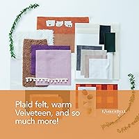 Vista 4 de Kimberbell Kit de adornos de otoño Falling for Autumn - Kit de adornos para manualidades, juego de 29 piezas con vinilo fusible, terciopelo
