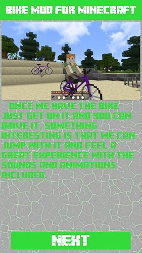Bike Mod for Minecraft PE - The best mod for Minecraft PE which adds bicycles to your game (There ar