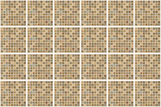 WALPLUS 24pcs 6" Peel and Stick Tile Stickers Vinyl Backsplash Tile Paint Removable Waterproof Self-Adhesive Decals Vinyl Home Kitchen Bathroom Spring Easter Decoration Antique Brown Azulejo