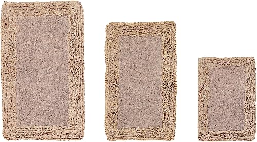 Miniatura 17 de Better Trends Alfombras en forma de corazón de 30 pulgadas, 100% algodón, suave, antideslizante, lavables, absorbentes de agua, para la entrada