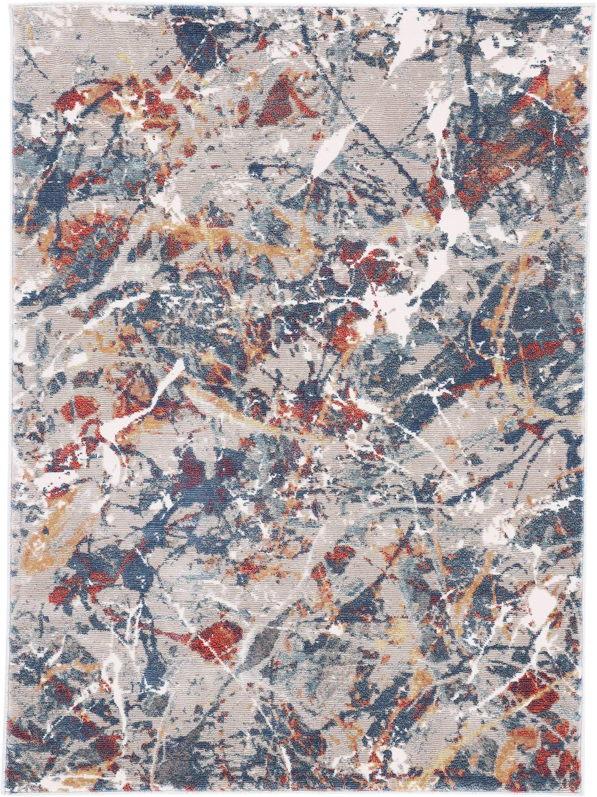 carpetfine Lazu Teppich Multi 160x230 cm | Moderner Teppich für Wohn- und Schlafzimmer