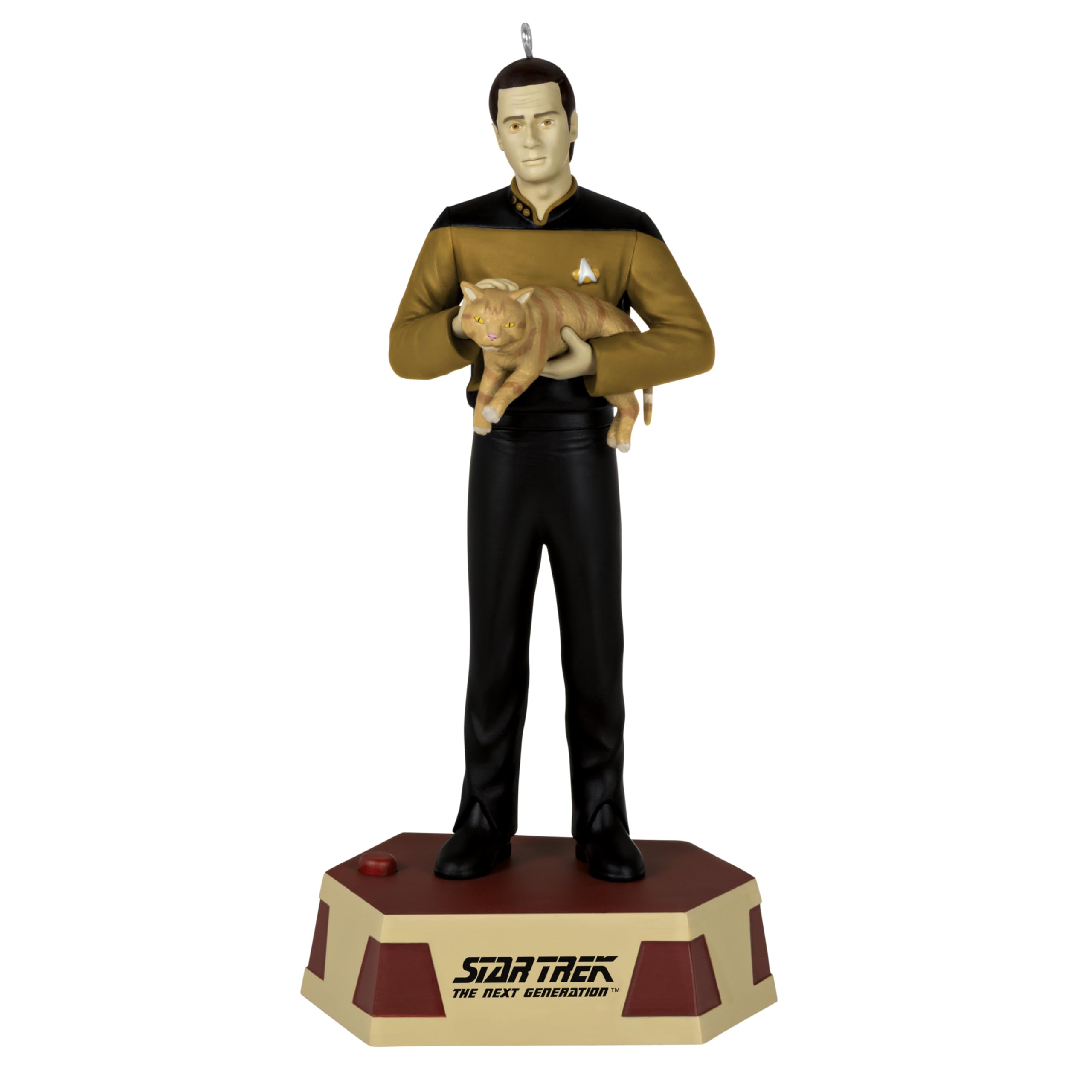 Hallmark Keepsake Christmas Ornament, Star Trek: The Next Generation Data's Ode to Spot with Sound, Gifts for Trekkies
