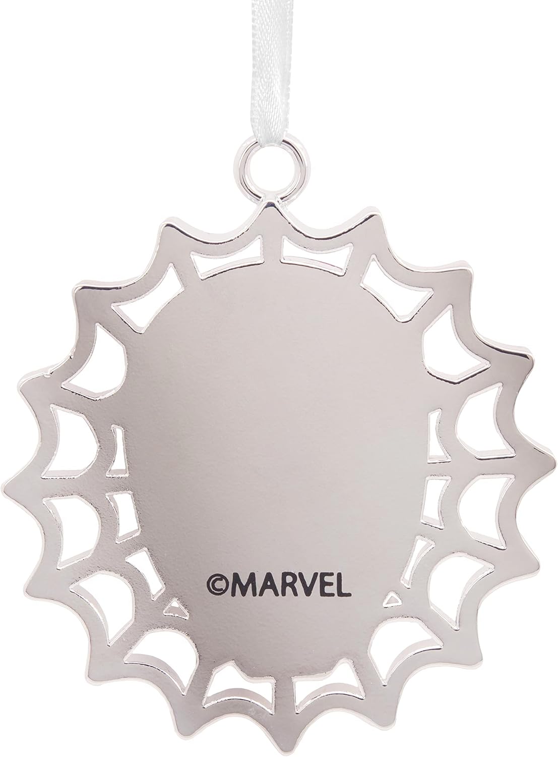 Hallmark Marvel Spider-Man Face on Web Christmas Ornament, Metal image 2