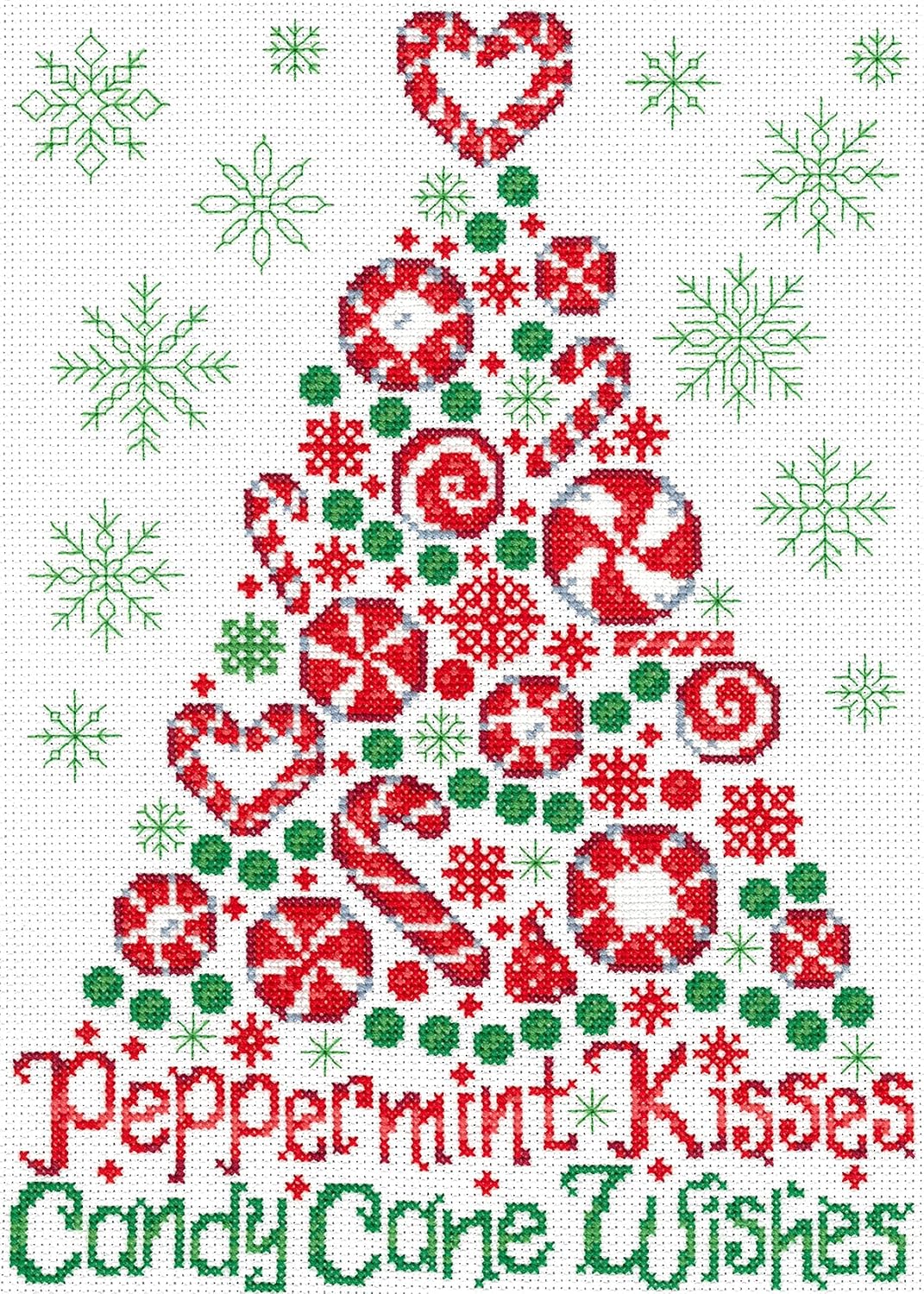 Imaginating Cross Stitch, Peppermint Kisses (14 Count)