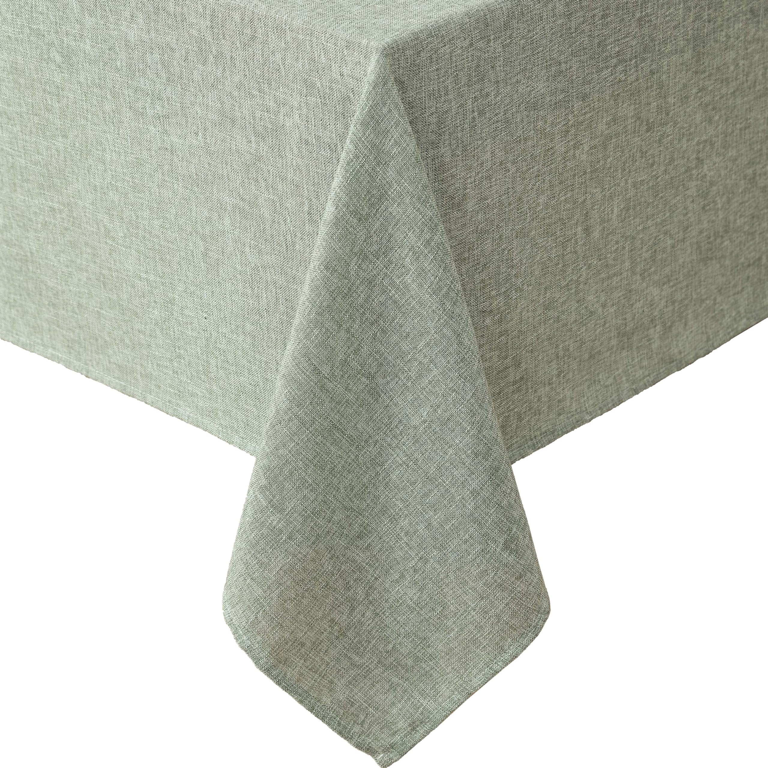 Laura Ashley Harper Luxuriously Smooth Fabric Tablecloth for Formal or Casual Dining, Holiday, Banquet, Wedding or Party, 60" x 84", Sage โ image 1