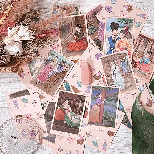 Miniatura 5 de Cartas de tarot tradicionales coreanas Gisaeng Oracle - Oracle Deck, que trata con la historia de vida de Gisaengs en la dinastía Joseon, Tarot de