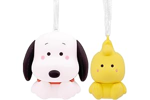 Hallmark Peanuts Snoopy and Woodstock Magnetic Christmas Ornaments