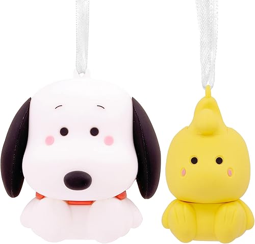 Hallmark Better Together Snoopy and Woodstock - Adornos magnéticos de San Valentín para árbol juego de 2