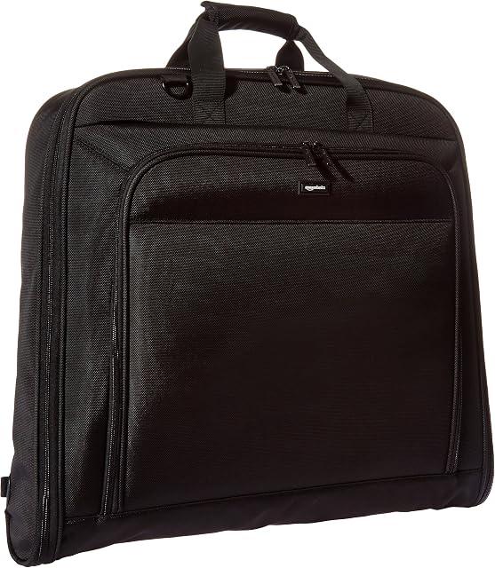 Amazon Basics Premium Garment Bag, Black- 1 m
