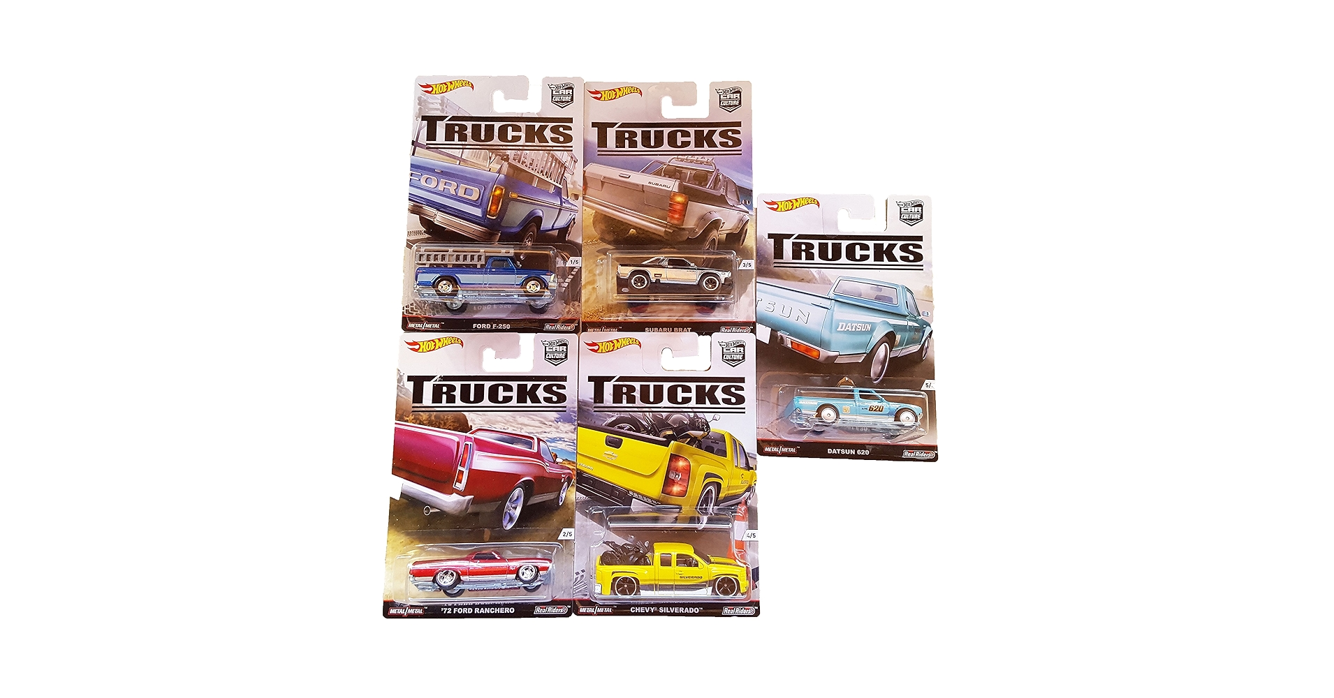 5台セット　ホットウィール　トラックズ 　TRUCKS Amazon.com: Hot Wheels Car Culture Trucks Bundle Set of 5
