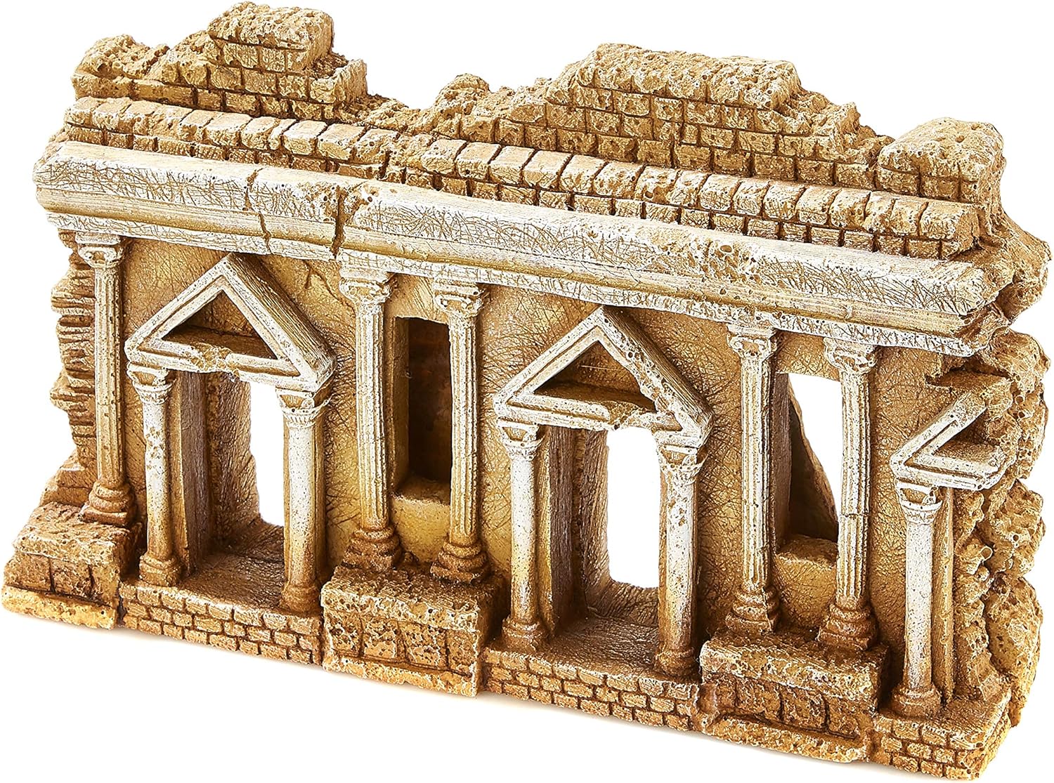 Classic Pet Products Sandstone Temple Entrance Aquarium Ornament
