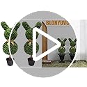 Amazon.com - BLONYUVC 36'' Artificial Bunny-Shaped Topiary Tree UV ...