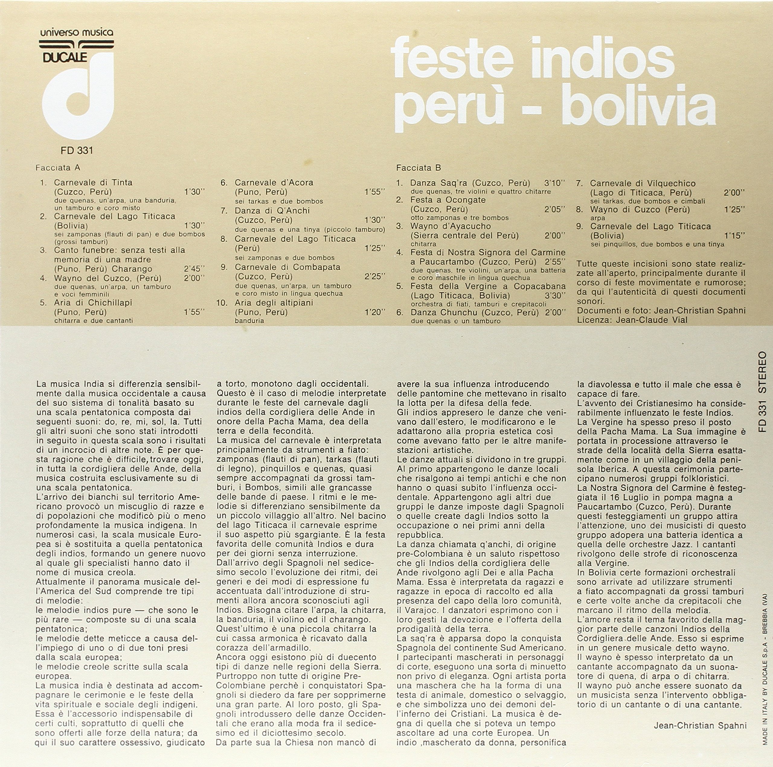 Feste Indios, Peru - Bolivia