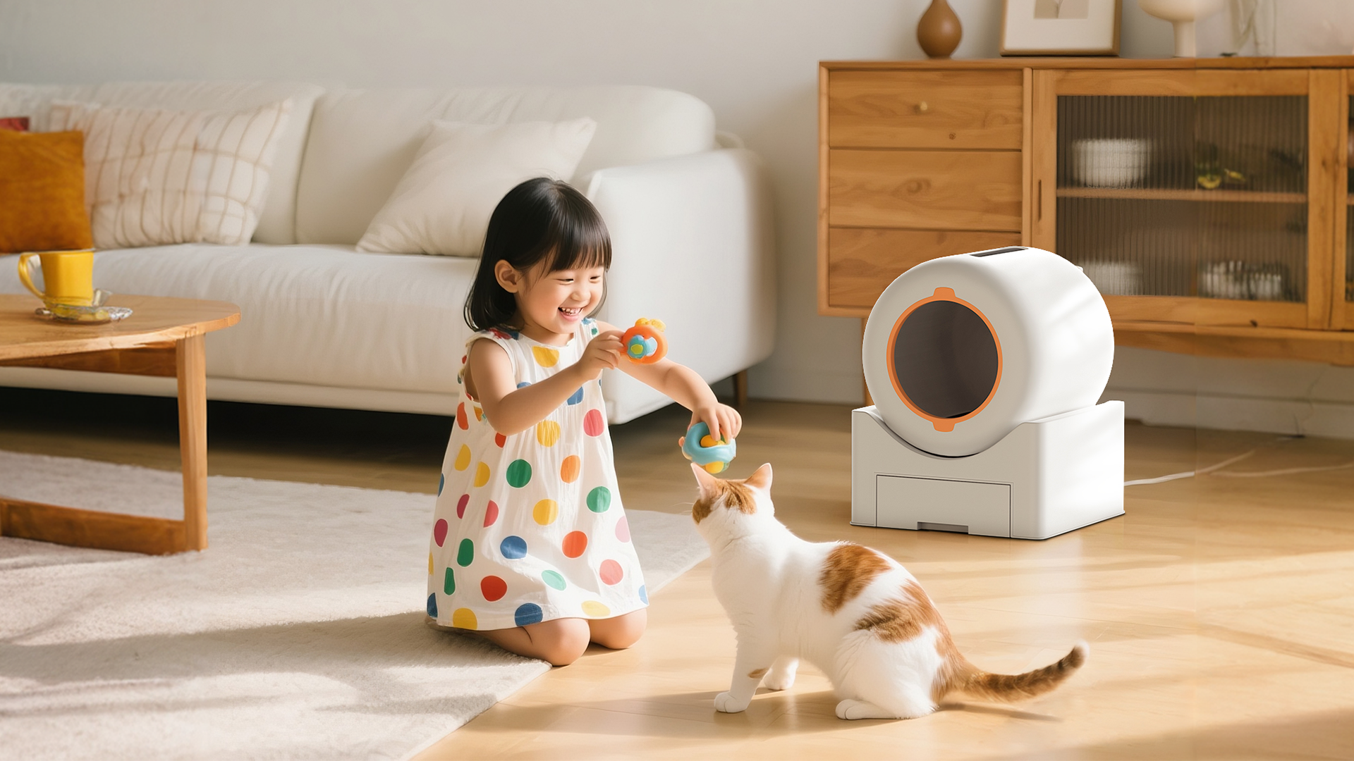 Amazon | Falala 猫 トイレ 自動トイレ 猫 静音 飛散防止 消臭 簡単