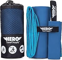 Vista 15 de Toalla de Microfibra Hero, Camping, Playa, Gimnasio - 24 X 48 pulgadas (Incluye Toallita de Regalo)