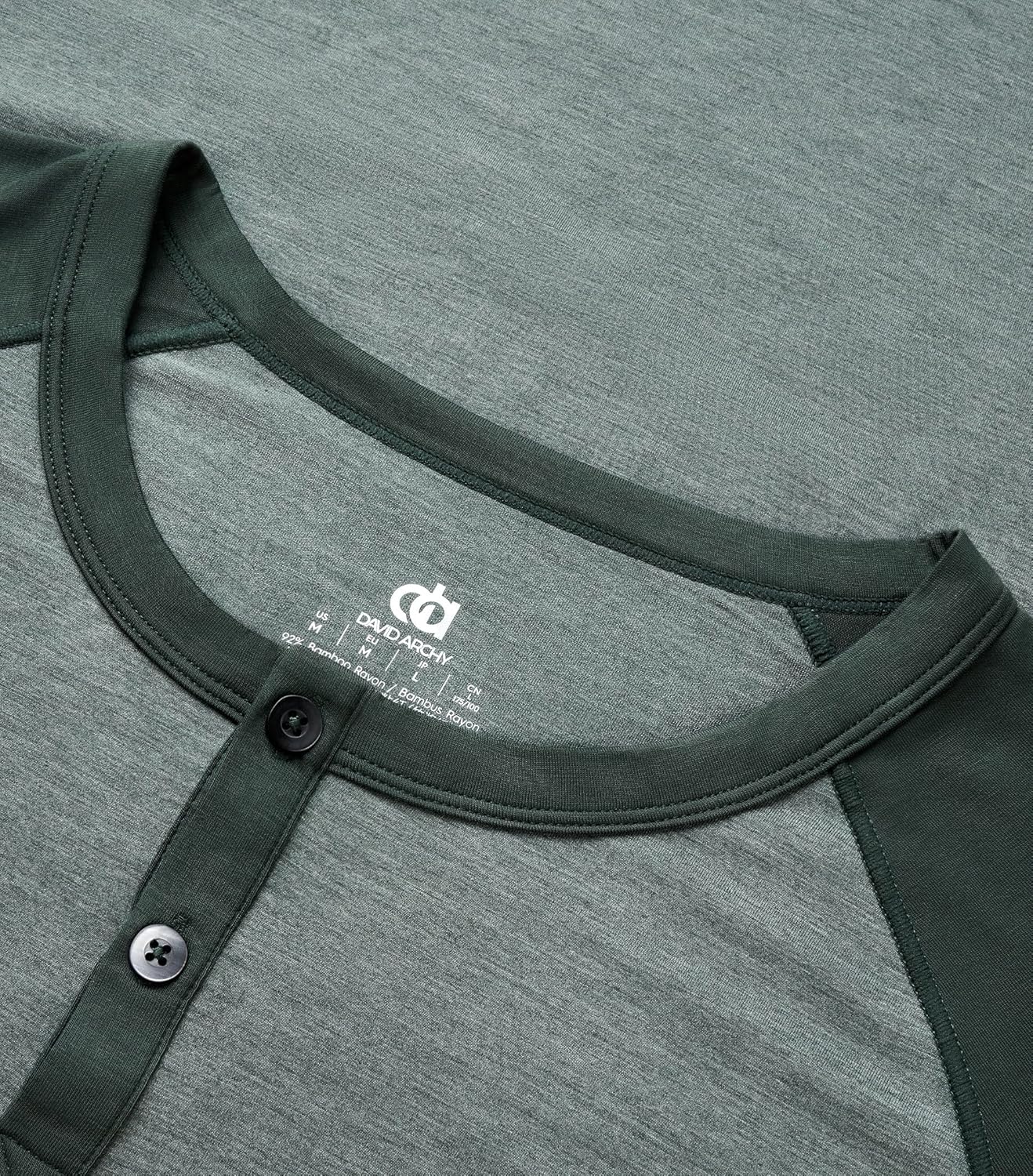 DAVID ARCHY Men's Pajamas Set Summer Cooling Loungewear Ultra-Soft Pjs Ligtweight Short Sleeves Shirts and Shorts Sleep Sets - Image 4