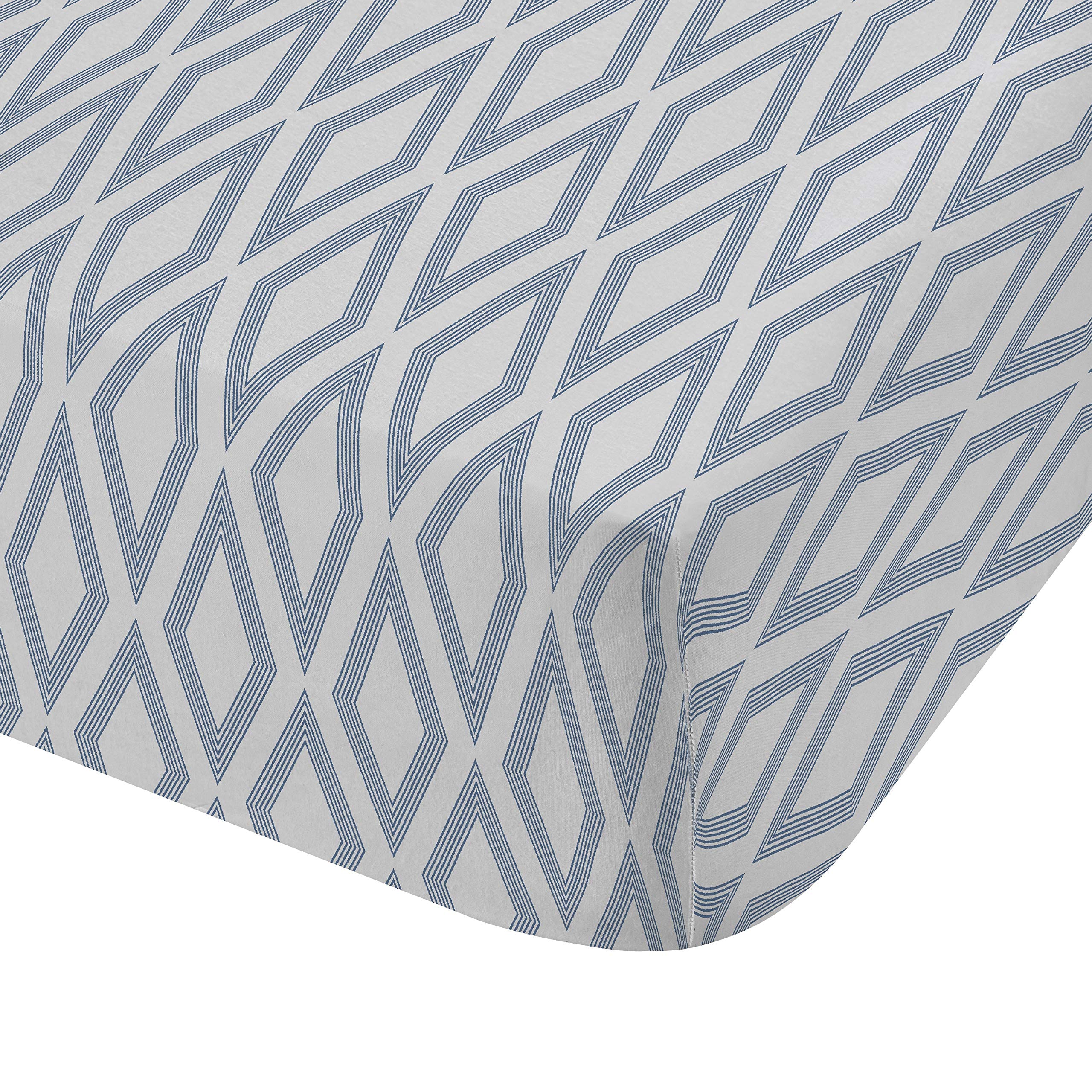 Drap-Housse et taie d'oreiller Blanche 90 x 200 cm Ziggurat