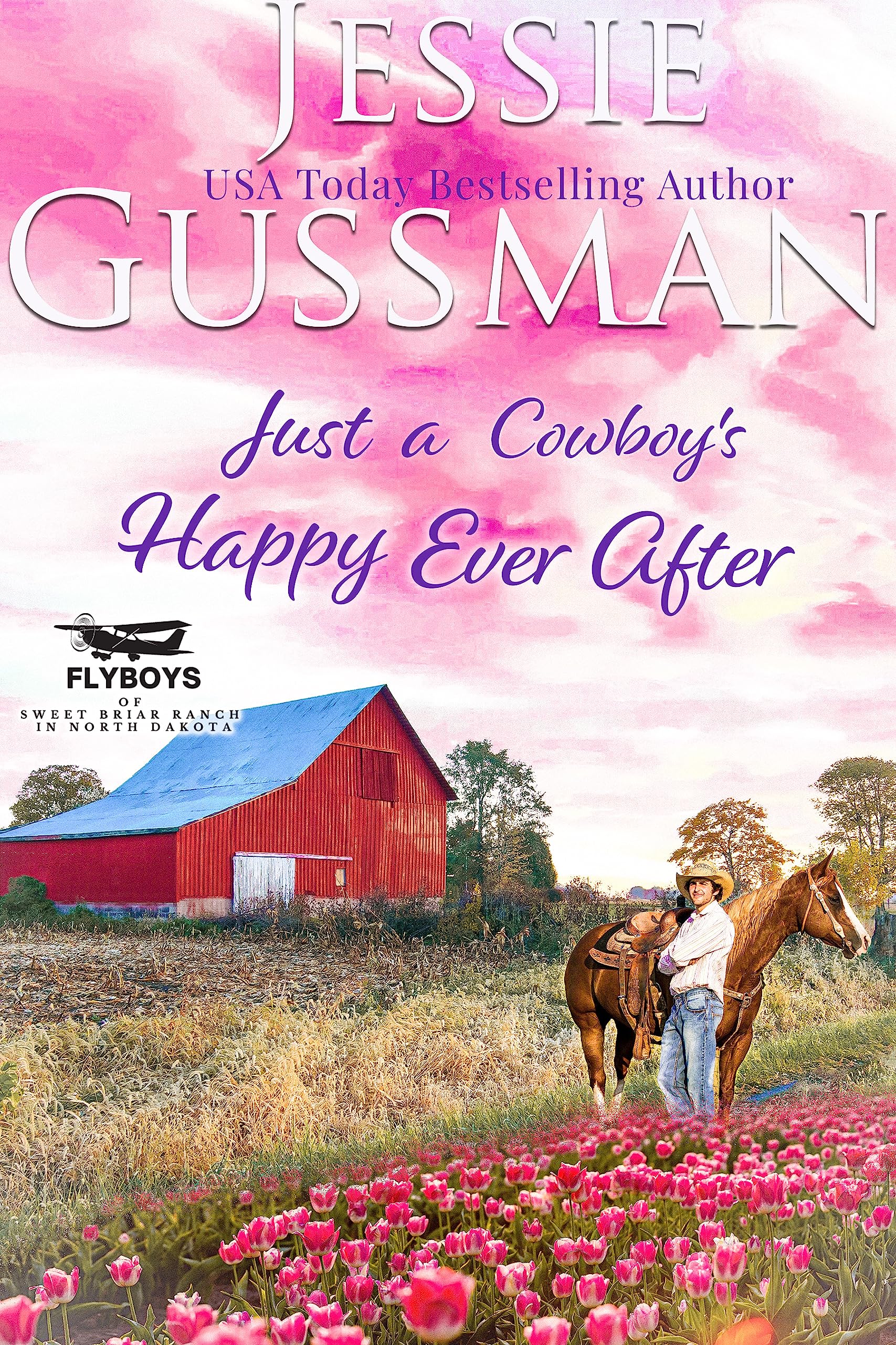 Just a Cowboy's Happy Ever After (Sweet western Christian romance book 13) (Flyboys of Sweet Briar Ranch in North Dakota)