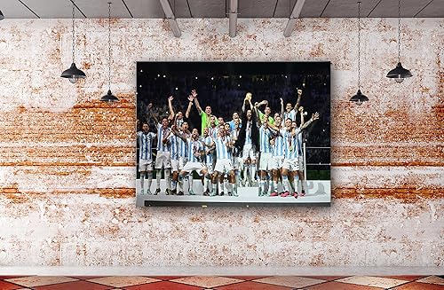 Miniatura 6 de SpiritualHands Póster de Lionel Messi lienzo de Messi Argentina pósteres de fútbol Leo Messi para dormitorio de niños póster de la Copa del Mundo de