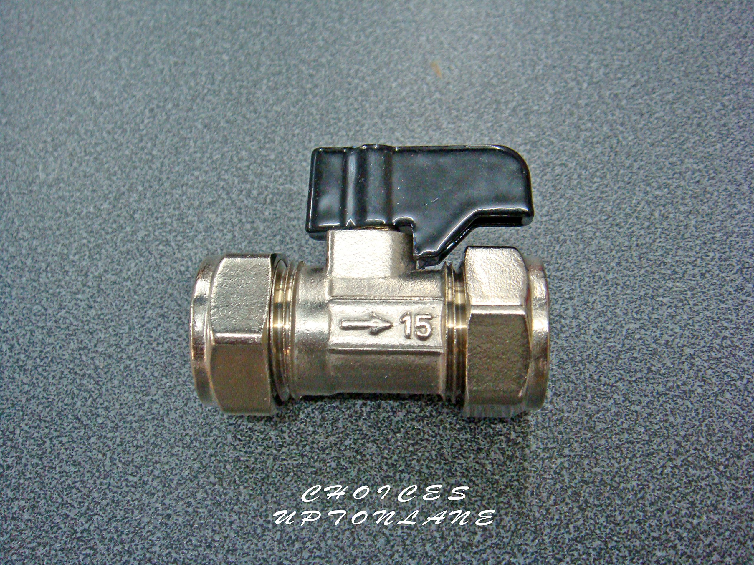 15mm Lever Operated Chrome Isolation Valve CxC