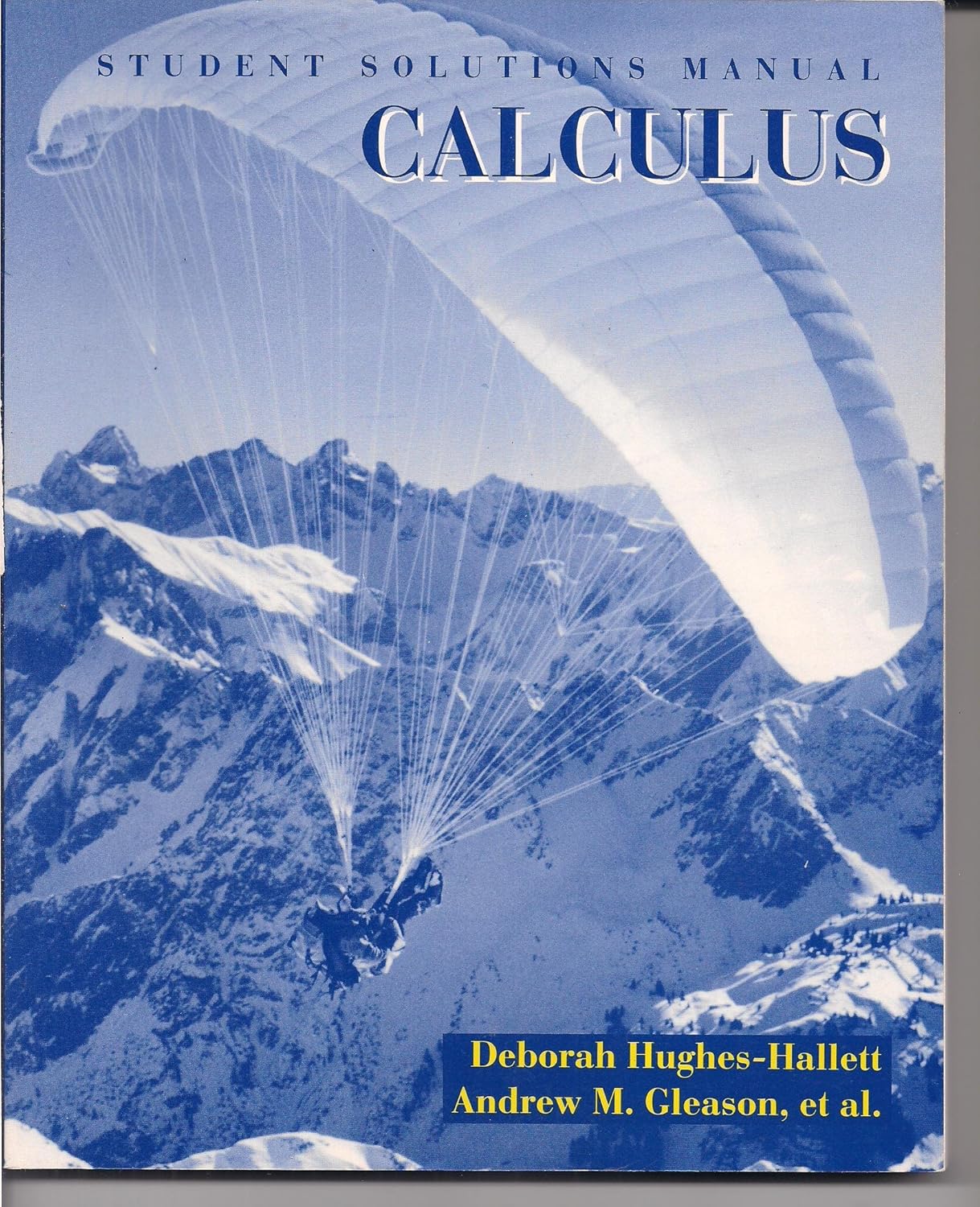 Calculus, Student Solutions Manual HughesHallett, Deborah, Gleason