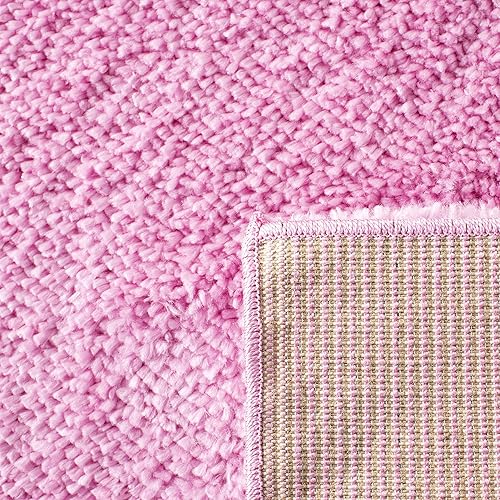 Miniatura 7 de SAFAVIEH - Alfombra de la colección August Shag, diseño sólido, no desprende pelusa y de fácil cuidado, 1.2 pulgadas de grosor, ideal para áreas de