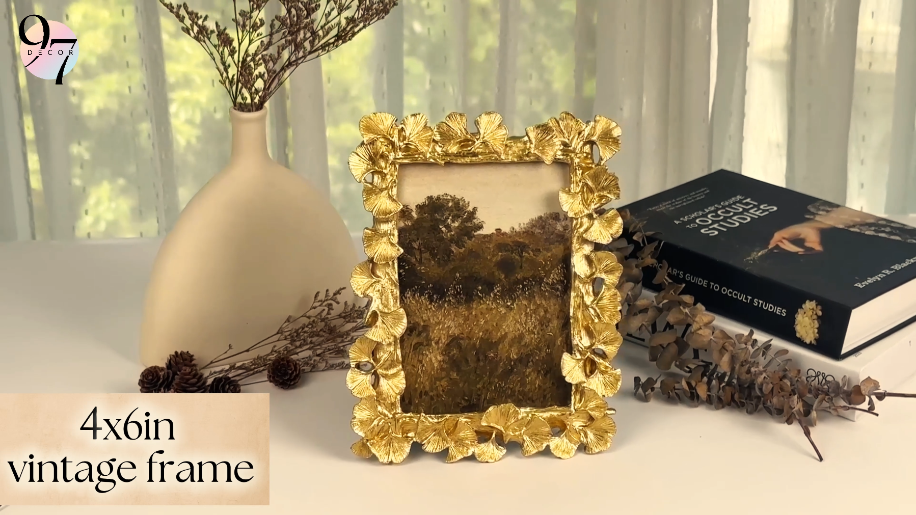 Amazon.com: 97 Decor 4x6 Vintage Picture Frame - Ornate Gold Frame