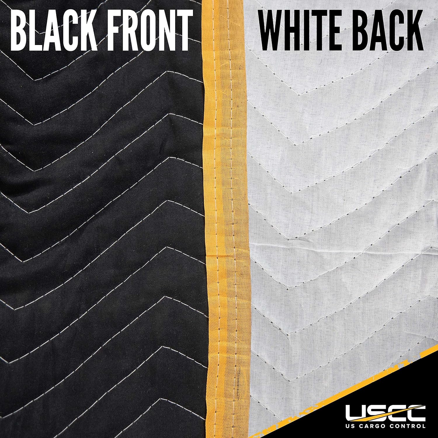 US Cargo Control Quilted Chair Covers 39" x 46" (2-Pack), Padded Chair Cover for Moving and Storage, Cotton/Polyester Quilted Furniture Pads for Moving, Storage, and Deliveries, Reusable