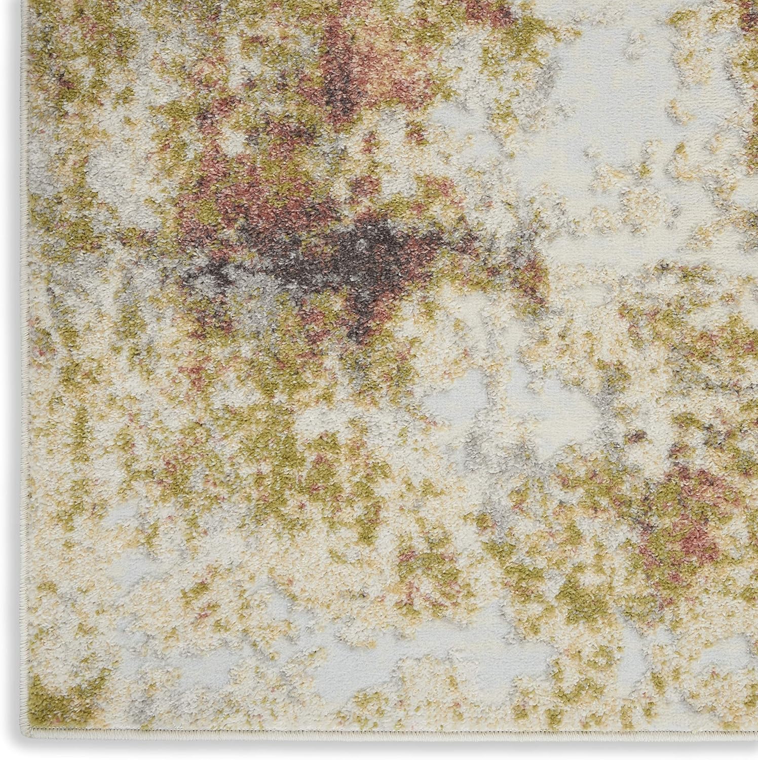 Nourison Home Trance Multicolor 6'6" x 9'6" Area Rug - Easy Clean, Non Shedding, Bed Room, Living Room, Dining Room, Kitchen (7' x 10')