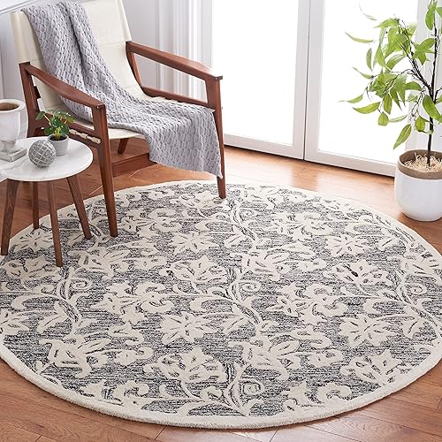 Miniatura 37 de MARTHA STEWART x Safavieh MSR3853U - Alfombra de lana contemporánea, hecha a mano, 5 x 8 pies, rosa/marfil