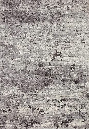 Loloi Theory THY-08 - Alfombra abstracta de 3'-7" x 5'-7"