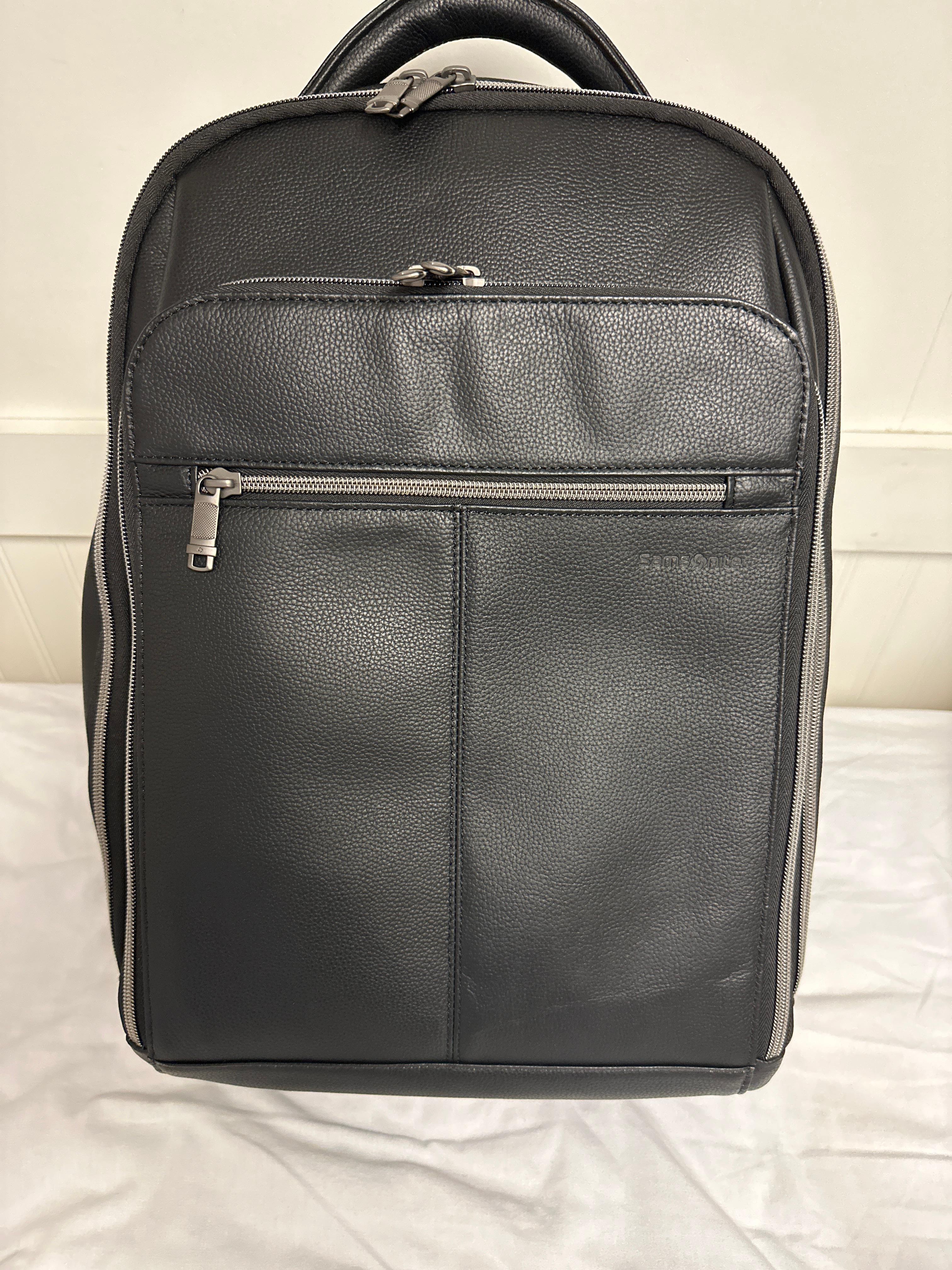 Watch Honest Review of the Samsonite Classic Leather Backpack on Amazon Live